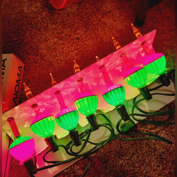 Vintage NOMA bubble lights set of two boxes 7 lights each - Picture 5 of 9